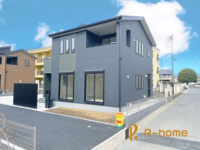 ひたちなか市外野1期　新築戸建て　1号棟の外観|ご予約を頂ければ、『平日』はもちろん『早朝』や『夜間』もご見学可能です♪お気軽にお申し付けください♪