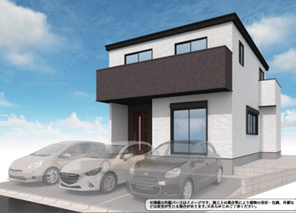 【外観パース】 | 【名古屋市中川区丸米町1丁目新築戸建4号棟】✨️仲介手数料無料✨️篠原小学校・長良中学校