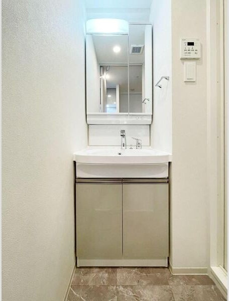 S-RESIDENCE上新庄ascentの洗面所