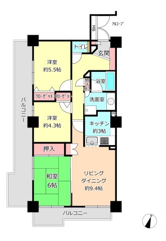 【間取り】の画像