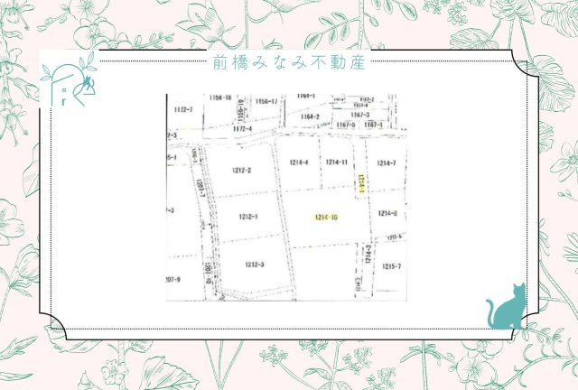 【土地】前橋市箱田町　約１３６坪の区画図