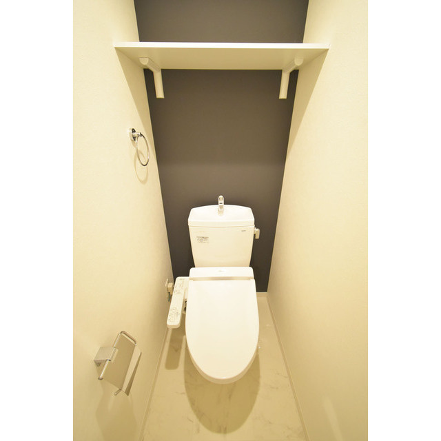 久留米市荘島町のアパートのトイレ|シンプルで使いやすいトイレです