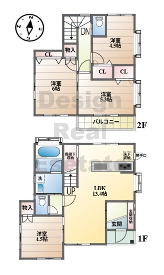 【間取り】 | 熊谷市石原　中古住宅  