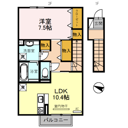 Placido Aの間取り