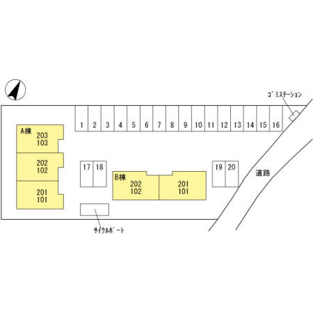Placido Aの駐車場