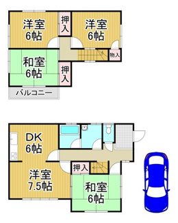 【間取り】 | 川西市萩原2丁目11の18　中古一戸建て