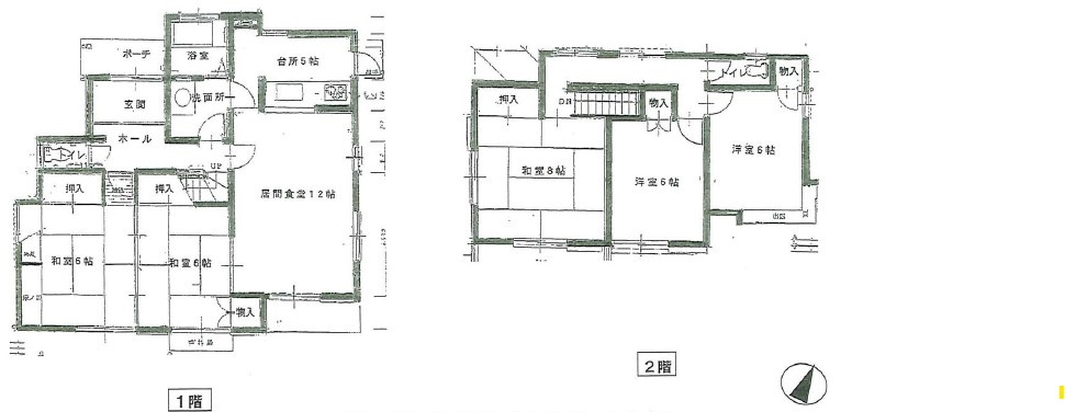 生駒白庭台賃貸住宅の間取り