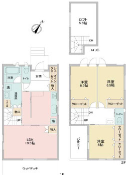 【間取り】 | 瀬谷区二ツ橋町中古戸建【3LDK+駐車2台/土地面積約63坪/南側に広々なお庭/リフォーム済】