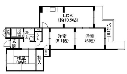 ハイツ栄光の間取り