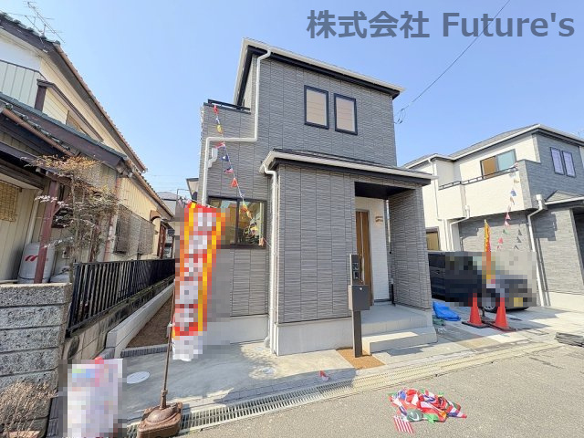 流山市鰭ヶ崎　新築戸建　全2棟　2号棟の外観|2025年3月完成の新築分譲戸建て