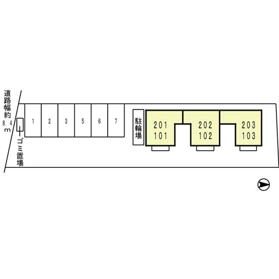 グリーンコートの区画図