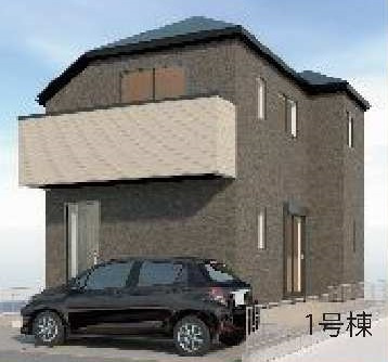 【外観パース】 | 府中市栄町2丁目新築戸建 | パース図はイメージであり、実際の仕様とは異なる場合がございます。