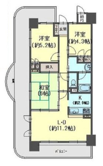 【間取り】 | ライオンズマンション朝霧北 | ３ＬＤＫ