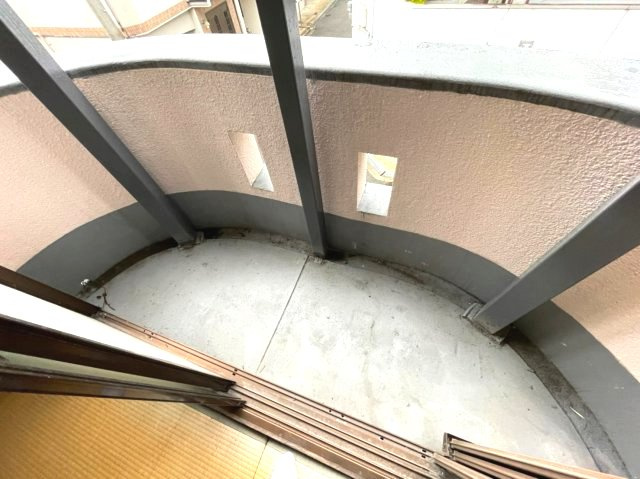 香里北ハイツのバルコニー