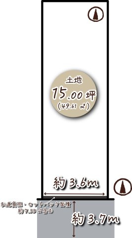 深草フチ町　建築条件無土地の土地図
