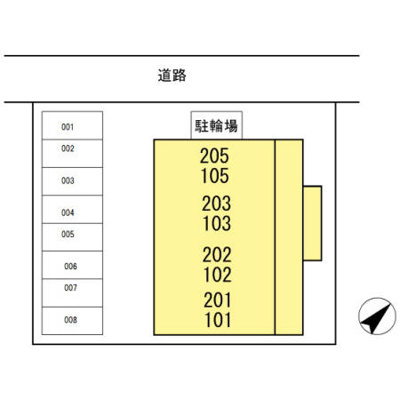 【区画図】 | 岩輝ハイツ ニ号館