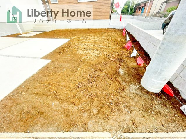 常総市豊岡町3期　新築戸建　1号棟の庭