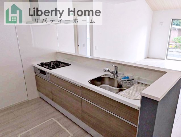 常総市豊岡町3期　新築戸建　1号棟のキッチン