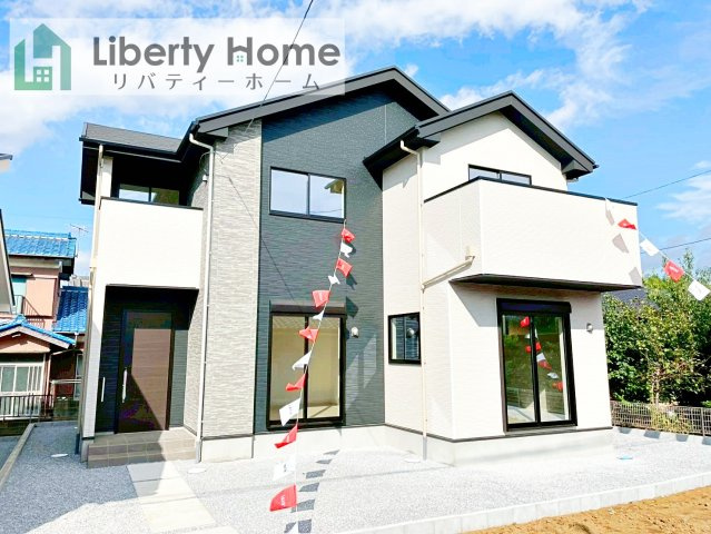 常総市豊岡町3期　新築戸建　2号棟の外観|ご予約をいただければ、『平日の空いた時間』『周辺物件まとめて見たい』『1件だけ見たい』ももちろん可能です♪
お気軽にお問合せください♪