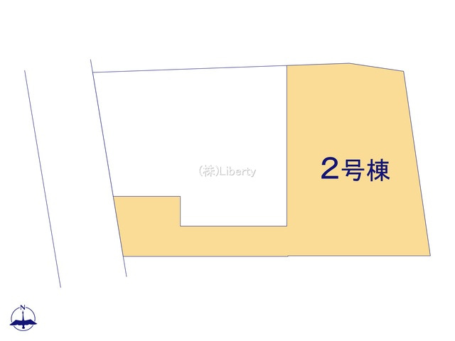 常総市豊岡町3期　新築戸建　2号棟の区画図