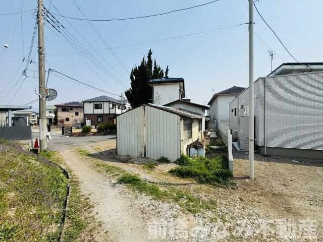 【土地】前橋市総社町植野　約59坪売地の前面道路含む現地写真