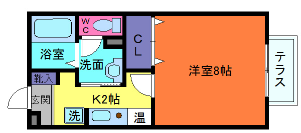 セジュール赤坂の間取り