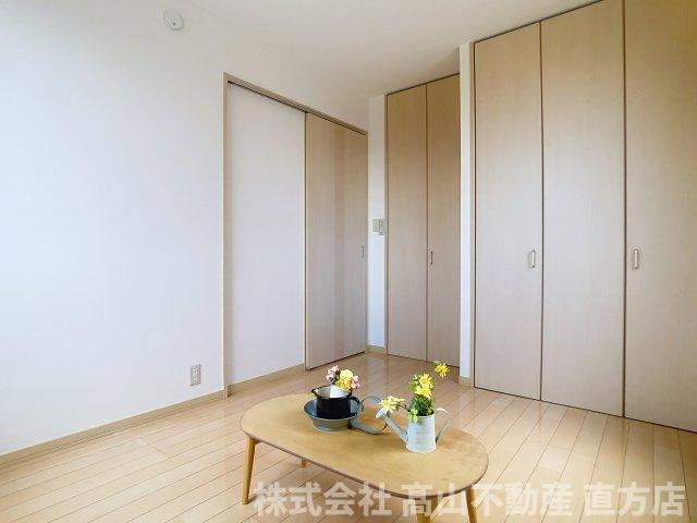 直方市大字上頓野のアパートの寝室