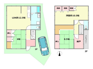 伊丹市堀池3丁目中古戸建の間取り