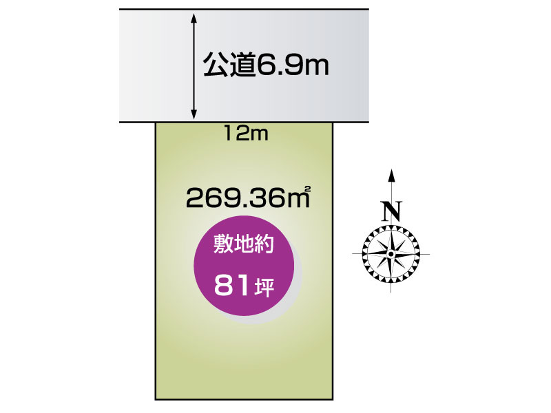 【区画図】玉村町飯塚住宅用地