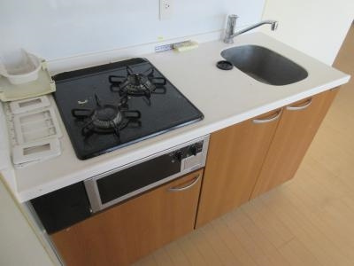 CASA GRAN洛西（カーサグラン洛西）のキッチン|２口ガスキッチン