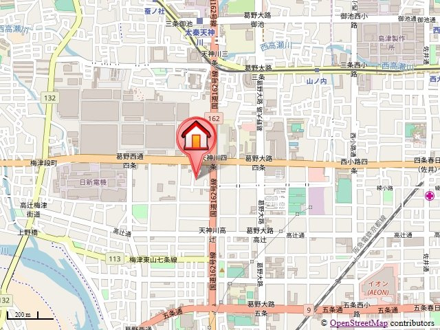 CASA GRAN洛西（カーサグラン洛西）の地図