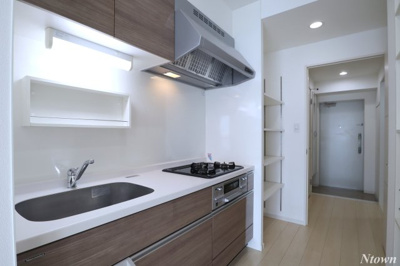 【キッチン】 | プレミアムコート新栄 | きれいなキッチンです