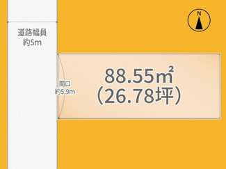 【区画図】 | 城陽市寺田垣内後　売土地　建築条件無し