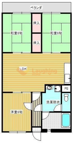 光風ハイツの間取り