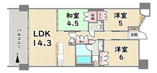 【間取り】 | 四条烏丸クロスマーク