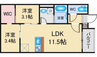 【間取り】 | REGALESTサンメゾン新瑞橋 | 略図の為、現状優先