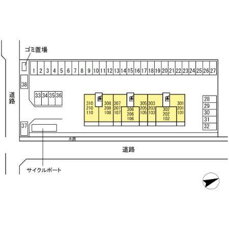 ルピナ梅満の区画図