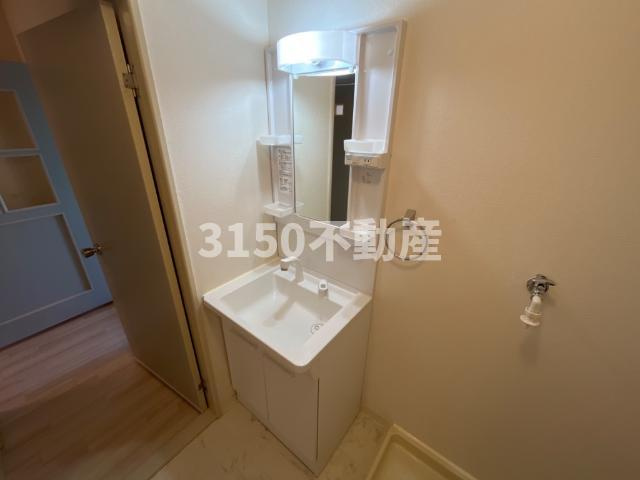 ハイツ園城の洗面所|洗髪洗面化粧台