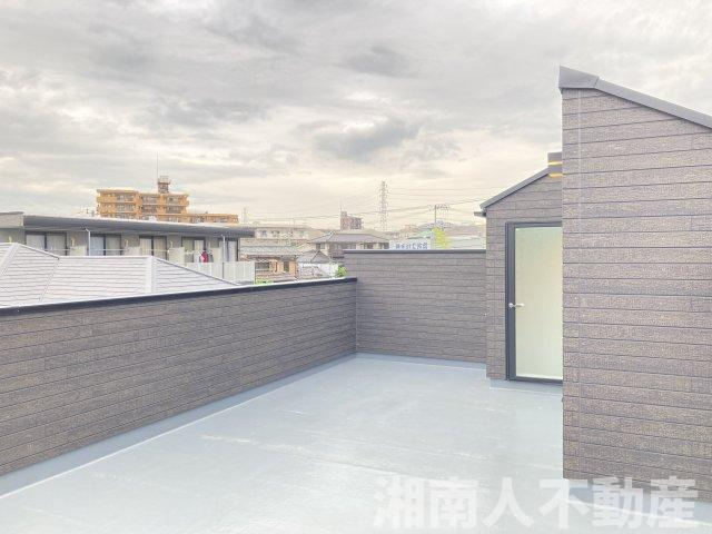 藤沢・石川5丁目　全３棟　A号棟のバルコニー|広々としたバルコニーです