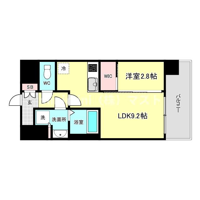 シャテーニュ上本町の間取り