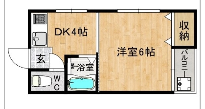 【間取り】 | コーポ須玖　リノベ