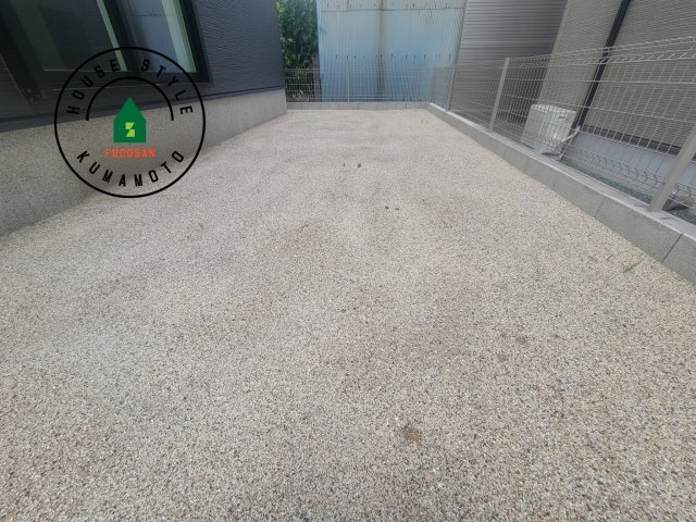 熊本市北区麻生田5丁目第1-2棟（2号棟）の庭|お庭で自由な時間を過ごせます。