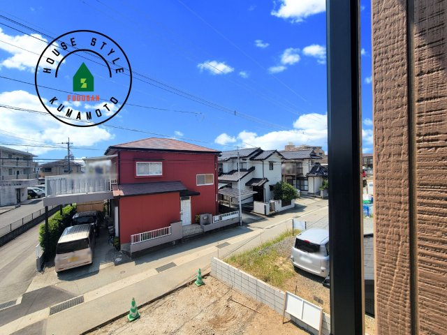 熊本市東区秋津1丁目第1-3棟（1号棟）の展望|窓から緑が見える物件も魅力的です。
