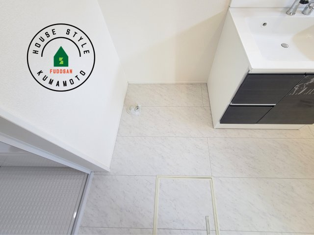 熊本市東区秋津1丁目第1-3棟（1号棟）のランドリースペース|ランドリースペースとなります。広々して有効的にご使用できます。 