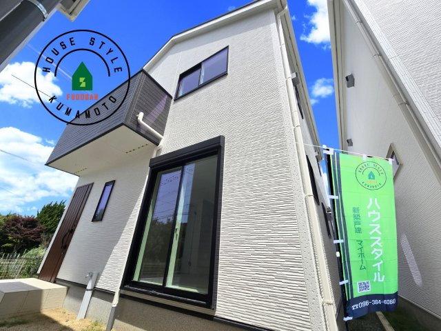 熊本市南区御幸笛田1丁目第2-3棟（1号棟）の外観|デザイン性のある外観です。