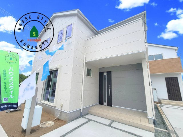 熊本市南区御幸笛田1丁目第2-3棟（2号棟）の外観|デザイン性のある外観です。