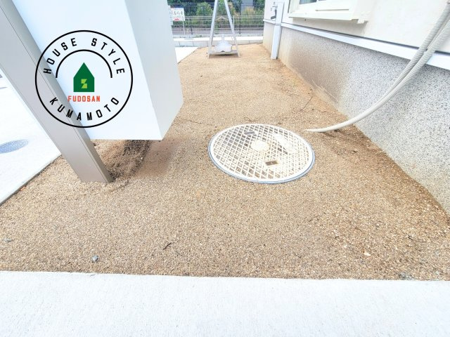 熊本市南区御幸笛田1丁目第2-3棟（2号棟）の庭|お庭で自由な時間を過ごせます。