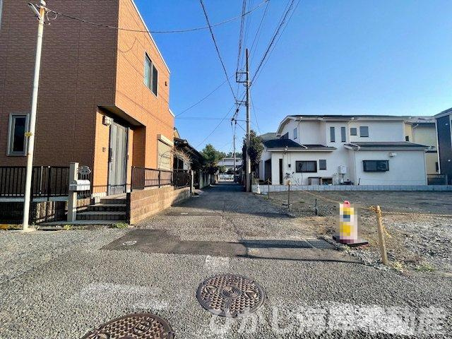 平塚市虹ケ浜　売地の前面道路含む現地写真|前面道路