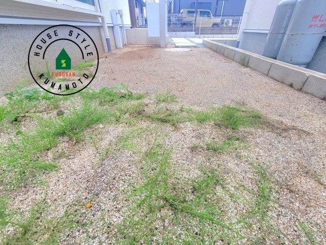 熊本市南区御幸笛田1丁目第2-3棟（3号棟）の庭|お庭で自由な時間を過ごせます。