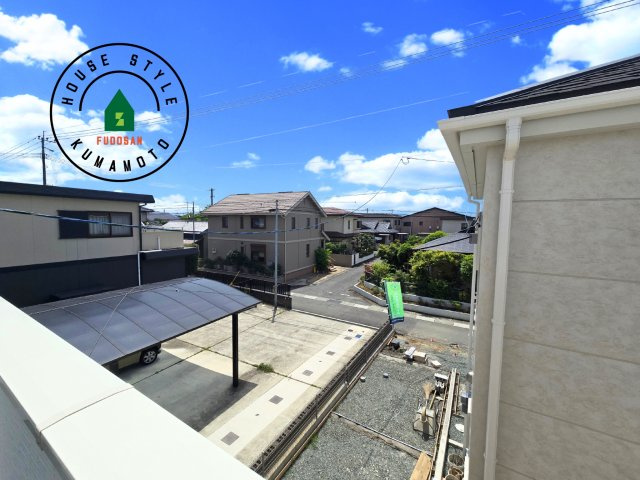 熊本市南区御幸笛田1丁目第2-3棟（3号棟）の展望|窓から緑が見える物件も魅力的です。